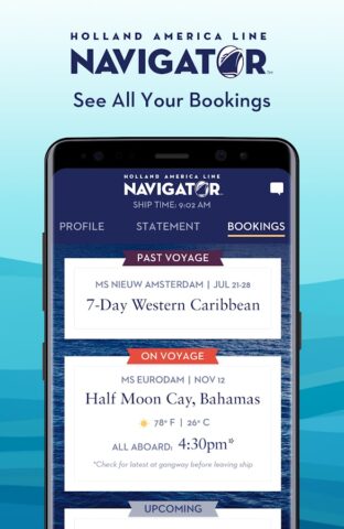 Holland America Line Navigator для Android — скриншот 1