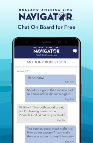 Holland America Line Navigator для Android — скриншот 3