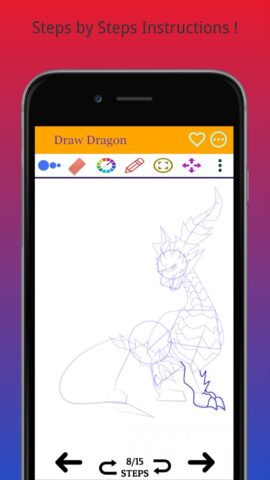 Как легко нарисовать дракона для Android — скриншот 2