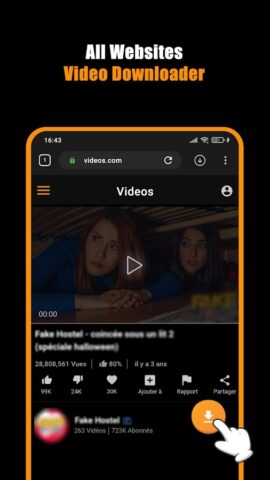 Hub Video Downloader для Android — скриншот 1