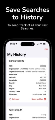 IP Finder & Tracker для iOS — скриншот 3