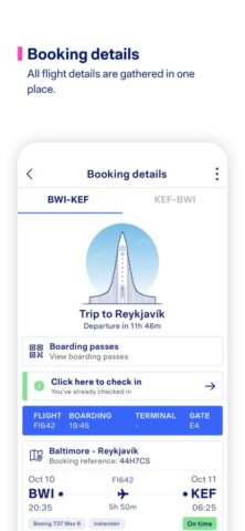 Icelandair для iOS — скриншот 5