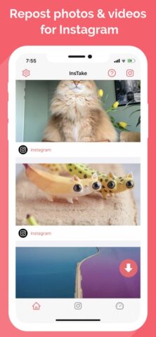 InsTake — for Instagram для iOS — скриншот 1
