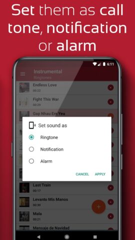 Instrumental Ringtones для Android — скриншот 3