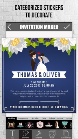 Invitation Maker 2.0 для Android — скриншот 3