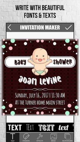 Invitation Maker 2.0 для Android — скриншот 4