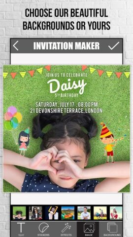 Invitation Maker 2.0 для Android — скриншот 5