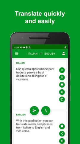 Italian — English Translator для Android — скриншот 4