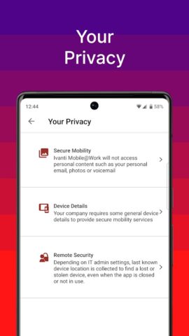 Ivanti Mobile@Work для Android — скриншот 5