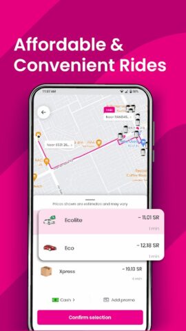 Jeeny — Book Affordable Rides для Android — скриншот 2