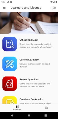 K53 RSA Learners License для Android — скриншот 1