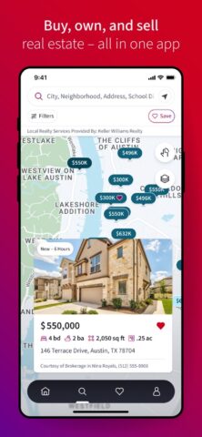 KW Real Estate для iOS — скриншот 1