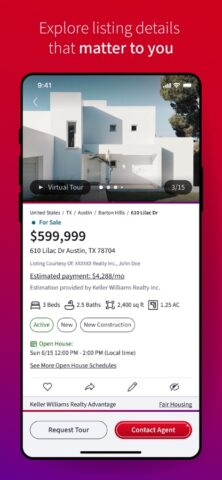 KW Real Estate для iOS — скриншот 3
