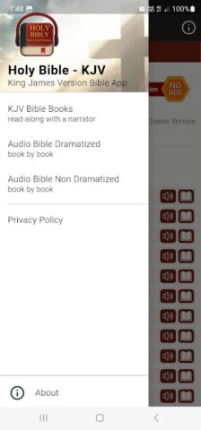 King James Audio — KJV Bible для Android — скриншот 1