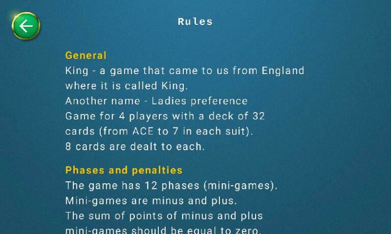 Кинг Дамский преферанс для Android — скриншот 4