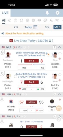 LIVE Score — the Fastest Score для iOS — скриншот 1