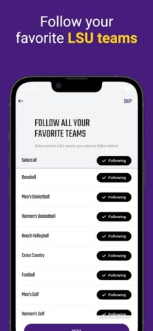 LSU Sports Mobile для iOS — скриншот 1