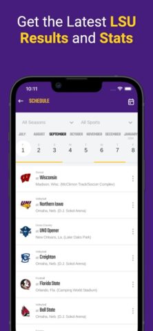 LSU Sports Mobile для iOS — скриншот 3