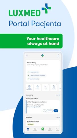Portal Pacjenta LUX MED для Android — скриншот 1