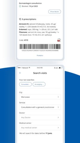 Portal Pacjenta LUX MED для Android — скриншот 2
