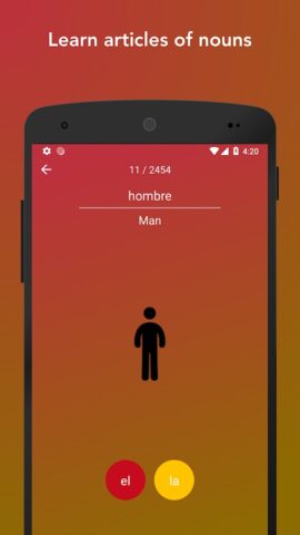 Изучайте испанские слова Tobo для Android — скриншот 5