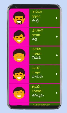 Learn Tamil From Telugu для Android — скриншот 4