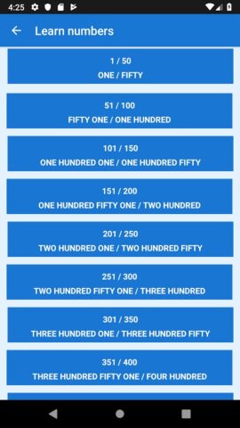 Learn numbers in english для Android — скриншот 2