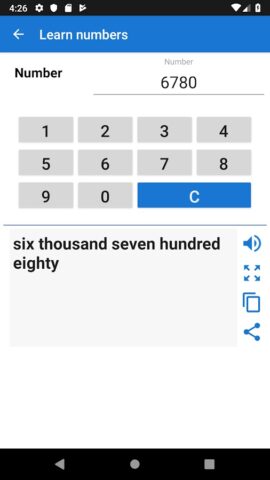 Learn numbers in english для Android — скриншот 5