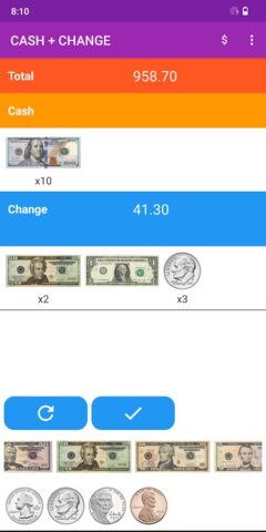 Научиться давать сдачу для Android — скриншот 3