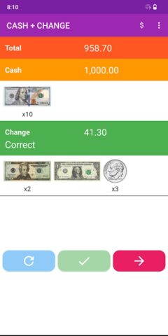 Научиться давать сдачу для Android — скриншот 4