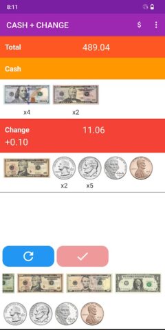 Научиться давать сдачу для Android — скриншот 5
