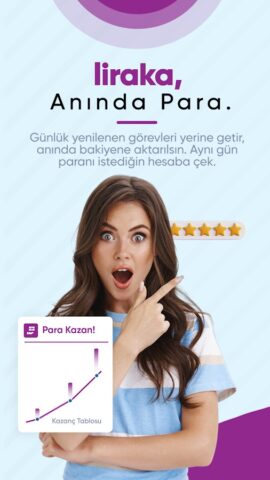 Liraka — Para Kazan для Android — скриншот 1