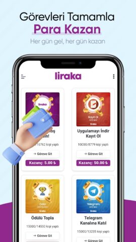 Liraka — Para Kazan для Android — скриншот 3