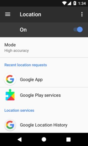 Location Settings для Android — скриншот 2