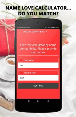 Love test calculator для Android — скриншот 2
