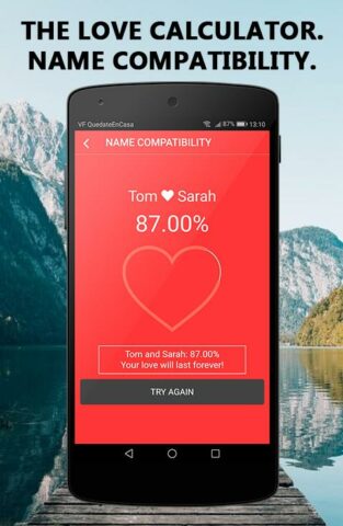 Love test calculator для Android — скриншот 3