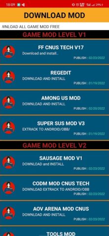 MOD MENU GAME для Android — скриншот 3