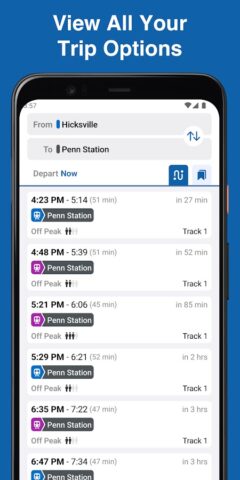 MTA TrainTime для Android — скриншот 2