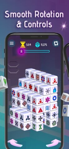 Mahjong Dimensions — 3D Cube для iOS — скриншот 3