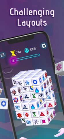 Mahjong Dimensions — 3D Cube для iOS — скриншот 4