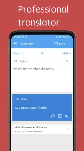 Malay English Translator для Android — скриншот 1