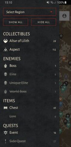 MapGenie: Diablo 4 Map для Android — скриншот 2