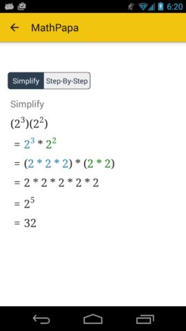 MathPapa — Algebra Calculator для Android — скриншот 5