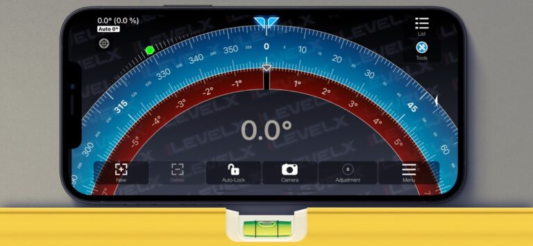 Измерение: уровень, угломер для iOS — скриншот 1