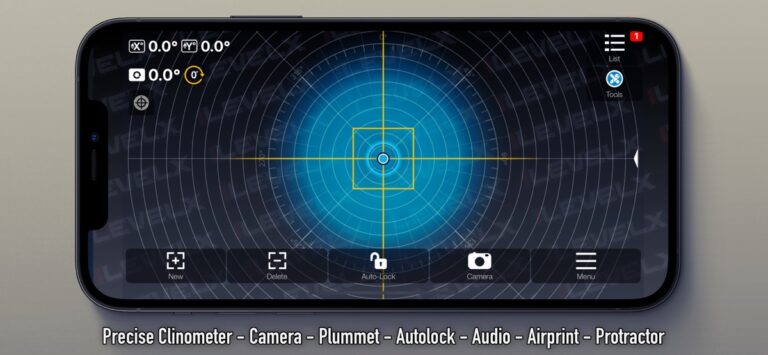 Измерение: уровень, угломер для iOS — скриншот 2