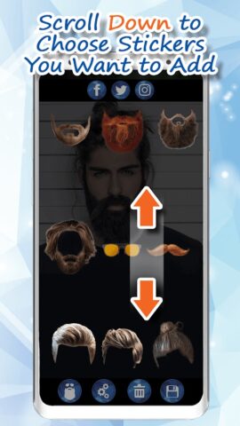 Прически Мужские Борода Камера для Android — скриншот 2