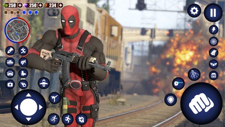 Синий Паук Игра Супер Человек для Android — скриншот 2