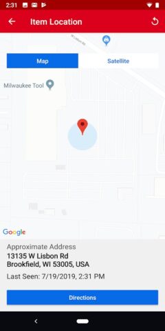 Milwaukee® ONE-KEY™ для Android — скриншот 1