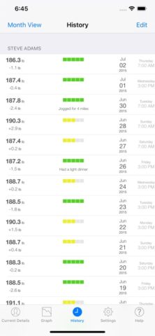 Monitor Your Weight для iOS — скриншот 3