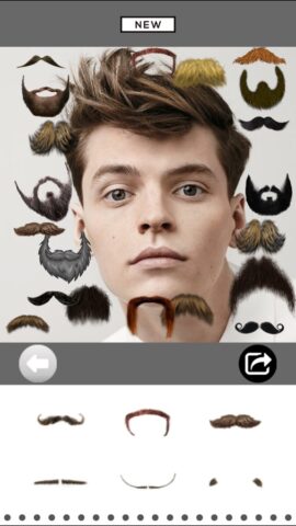 Mooch — Beard & Mustache Photo Editor for Men Face для iOS — скриншот 2